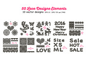 50 Lace Elements and Patterns