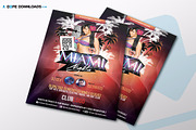 Miami Nights Flyer Template