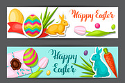 Happy Easter banners.