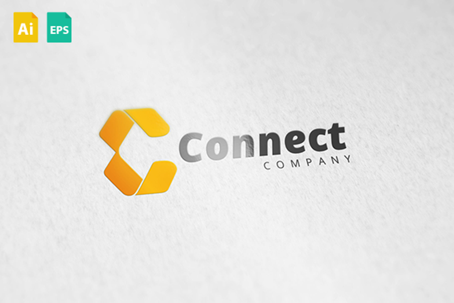 Connect Logo in Logo Templates - product preview 8