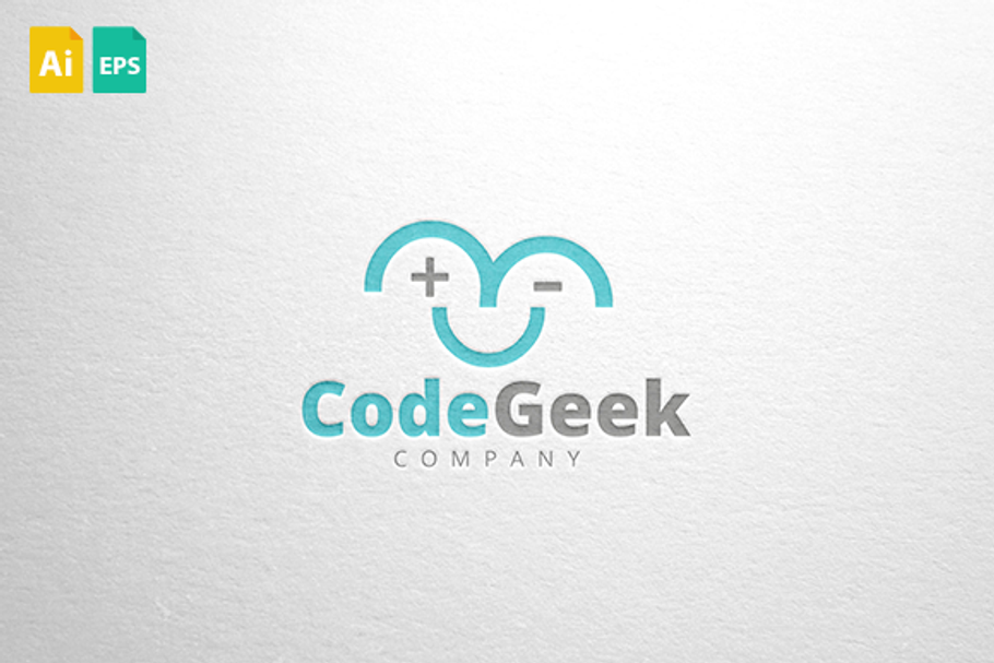 CodeGeek Logo in Logo Templates - product preview 8