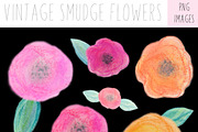 Vintage Flowers, Spring Clip Art