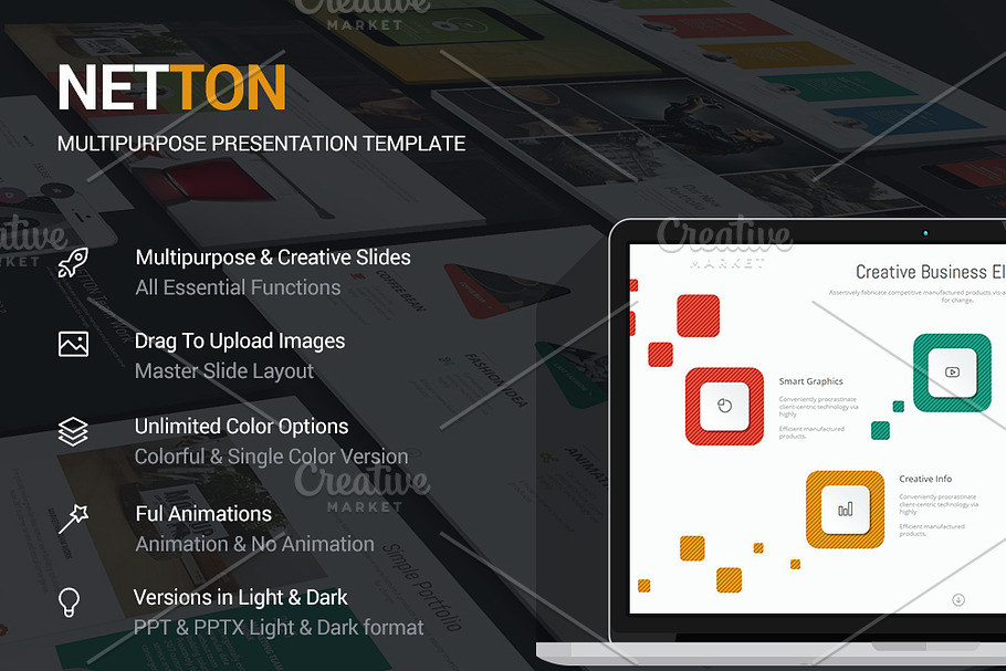 Netton Business Theme in PowerPoint Templates - product preview 8