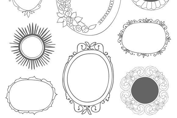 Fancy Vintage Frames in Illustrations - product preview 1