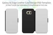 Galaxy S6Edge Leather Flip Case Mock