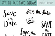 Save The Date Calligraphy Overlays