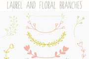 Laurel Clip Art and Floral Branches