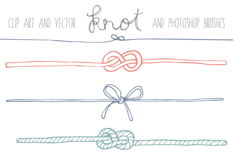 Handdrawn Knot Clip Art in Illustrations - product preview 8