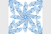 Blue seamless pattern. 