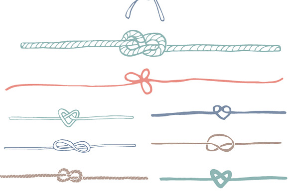 Handdrawn Knot Clip Art in Illustrations - product preview 1