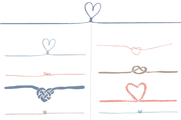Handdrawn Knot Clip Art in Illustrations - product preview 3
