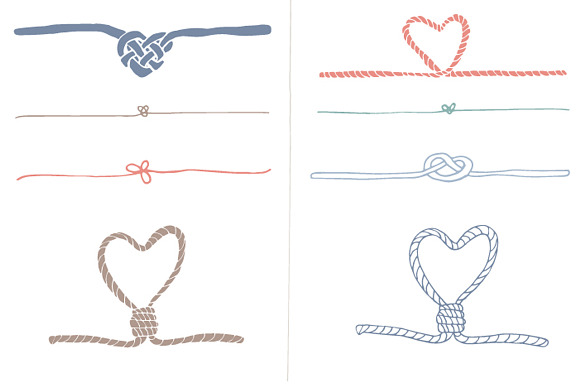 Handdrawn Knot Clip Art in Illustrations - product preview 4