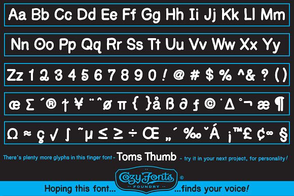Toms Thumb in Sans-Serif Fonts - product preview 2