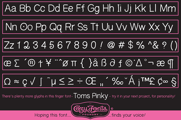 Toms Pinky in Sans-Serif Fonts - product preview 3