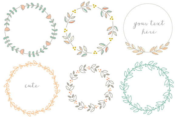 Wreath Clip Art in Illustrations - product preview 1