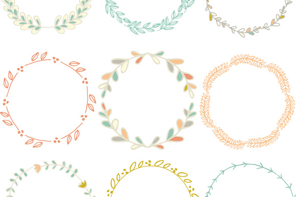 Wreath Clip Art in Illustrations - product preview 2