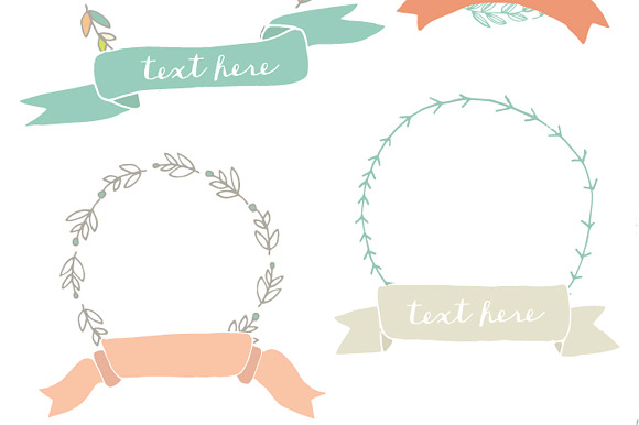Wreath Clip Art in Illustrations - product preview 4