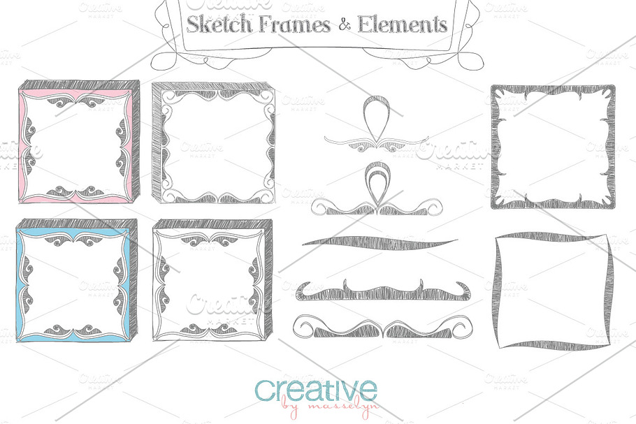 Sketch Frames & Elements - Vector