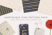 Gold and Navy Blue Patterns Pack
