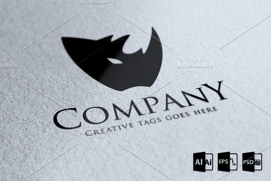 Rhino Company Logo Template in Logo Templates - product preview 8