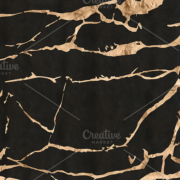Golden Seams Marbled & Striped Paper in Patterns - product preview 1