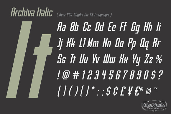 Archiva Italic in Sans-Serif Fonts - product preview 1