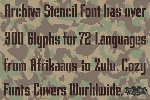 Archiva Stencil in Sans-Serif Fonts - product preview 2