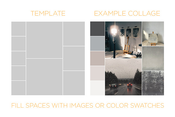 10 Mood Board Photo Collage Layouts in Branding Mockups - product preview 2