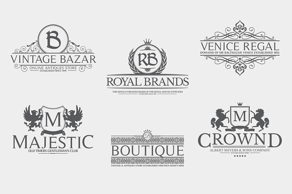 Heraldic Crest Logos Vol.2 in Logo Templates - product preview 4