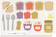 Peanut Butter & Jelly Clipart