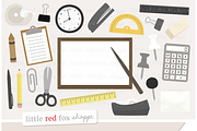 Office Supplies Clipart Graphics