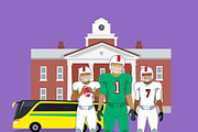 College Football Team Concept