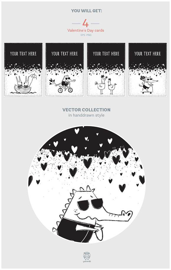 Greeting Cards • Vector Set in Illustrations - product preview 3