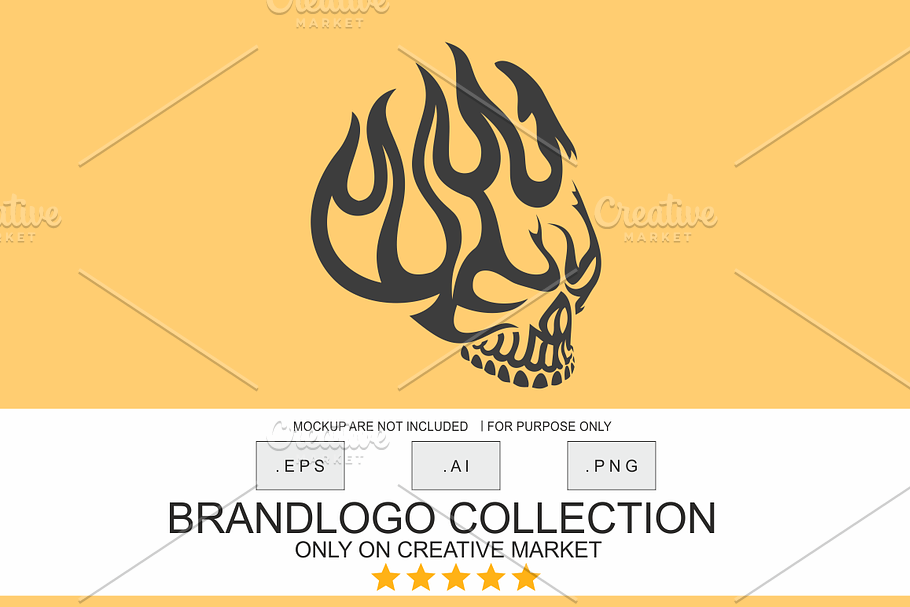 Skull Fire in Logo Templates - product preview 8