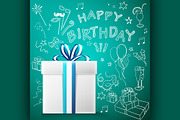Happy birthday, gift box