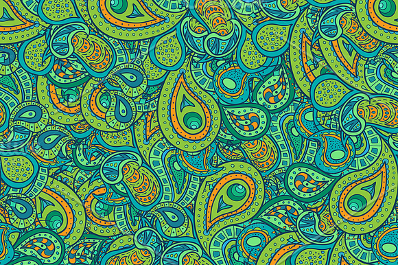 7 Paisley Patterns Pack in Patterns - product preview 1