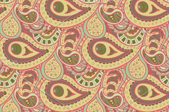 7 Paisley Patterns Pack in Patterns - product preview 2