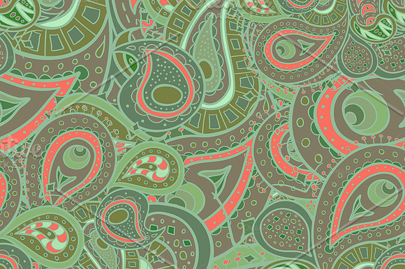 7 Paisley Patterns Pack in Patterns - product preview 6
