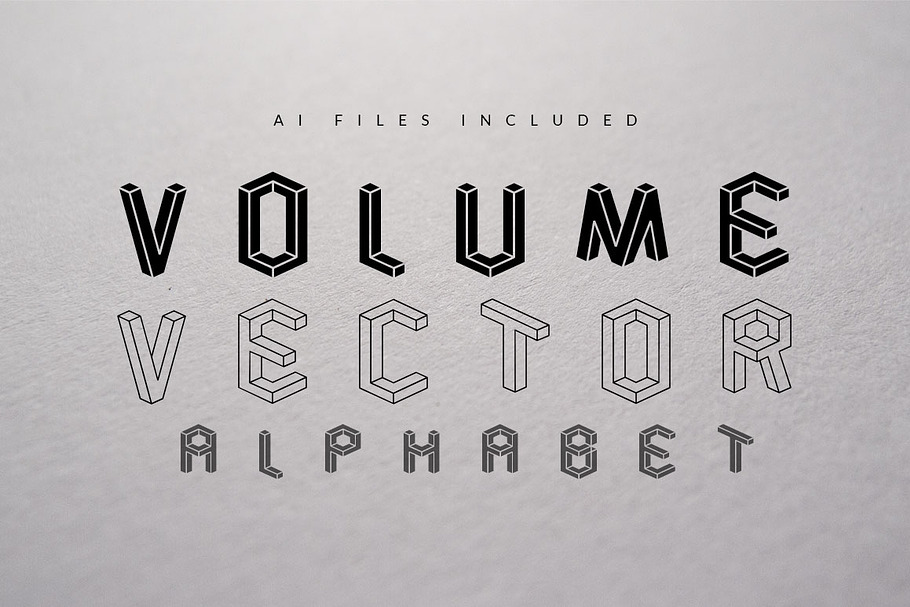 Volume Vector Alphabet
