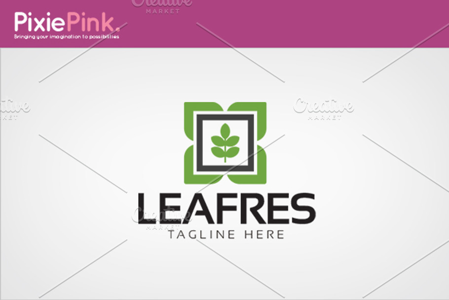 Leaf Fresh Logo Template in Logo Templates - product preview 8