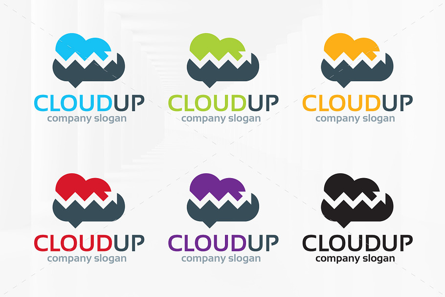 Cloud Up Logo Template in Logo Templates - product preview 8