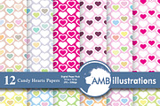 Valentines Digital Papers AMB-328