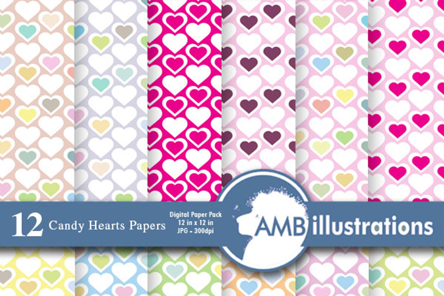 Valentines Digital Papers AMB-328 in Patterns - product preview 8