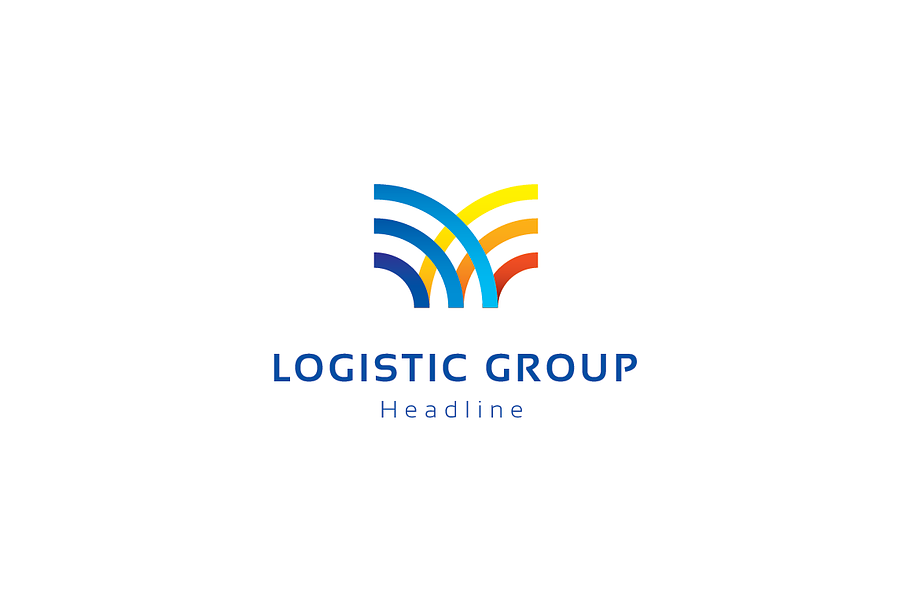 Logistic group logo. in Logo Templates - product preview 8