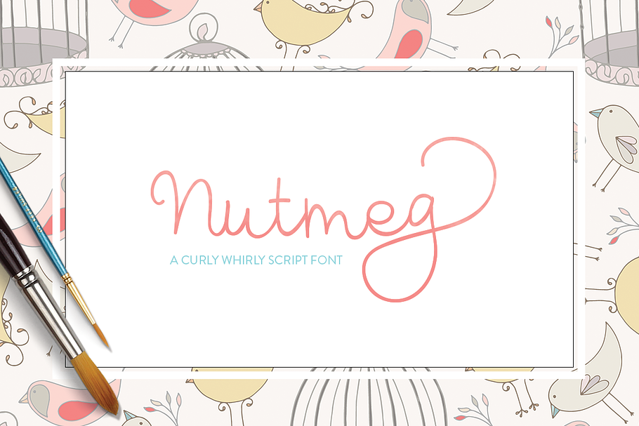 Nutmeg - Script Font