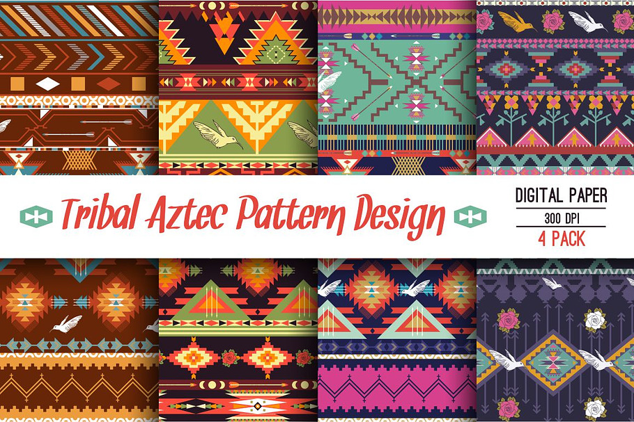 Ethnic pattern in aztec style in Patterns - product preview 8