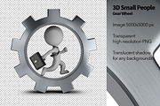 3D Small People - Gear Wheel