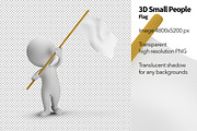 3D Small People - Flag