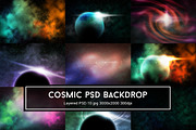 Cosmic Nebula PSD Backdrop