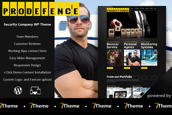 ProDefence - Security Company in WordPress Business Themes - product preview 1